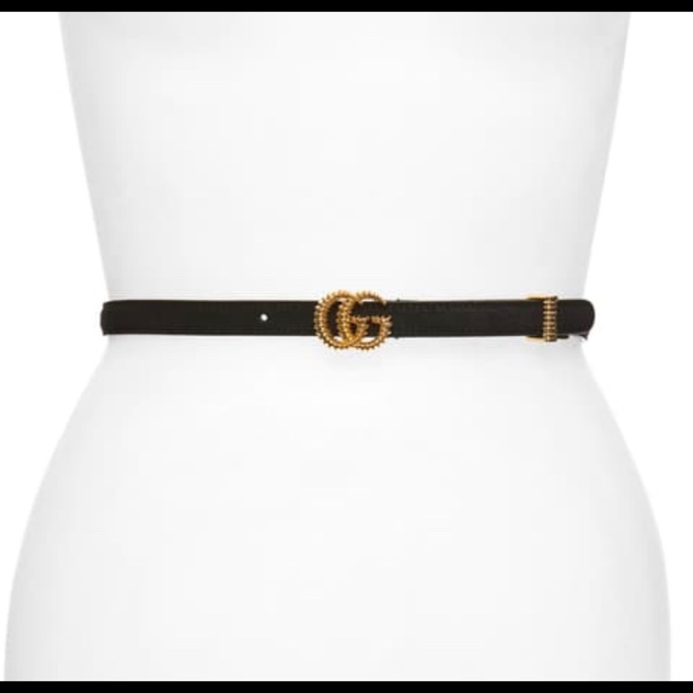 Gucci torchon buckle suede belt (SOLD)